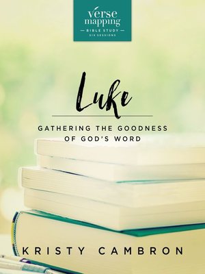 cover image of Verse Mapping Luke Bible Study Guide